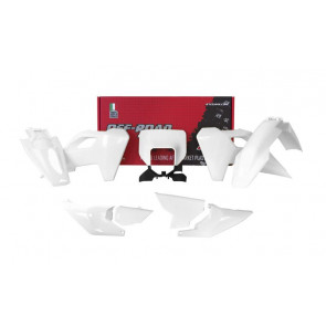 Rtech Plastik Kit mit Lampenmaske Weiß für Husqvarna TE, FE 125, 250, 300, 350, 450, 501 2024-