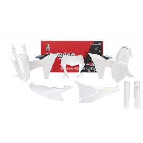 Rtech Full Plastik Kit mit Lampenmaske Weiß für KTM EXC, EXC-F TBI 250, 300, 350, 450, 500 2024-