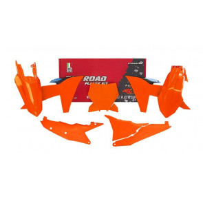 Racetech Plastik Kit Neon - Orange für KTM SX, SXF 125, 150, 250, 350, 450 2023-
