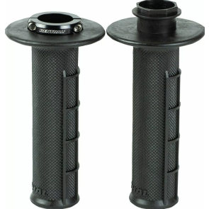 Renthal R-Works Lock On Griffe Half Waffle Ultratacky Schwarz