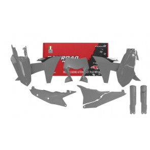 KTM Plastik Kit mit Lampenmaske Grau EXC, EXC-F TPI 150, 250, 300, 350, 450, 500 2024-