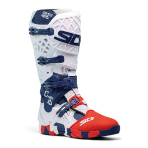 Sidi Crossair X Stiefel Weiß Rot Blau 43, 45, 46 - Sonderangebot