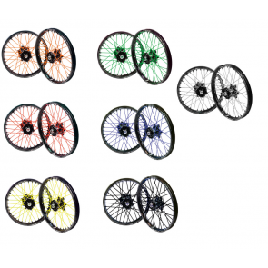 Speichen Cover / Spoke Style für 2 Räder (Schwarz, Rot, Orange, Weiß, Gelb, Blau, Grün) 