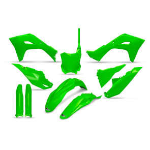 UFO Plastiksatz Neongrün Kawasaki KX 250 2025 / KX 450 2024-