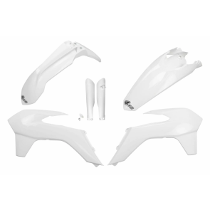 UFO Plastiksatz KTM EXC/EXCF 125, 250, 300, 350, 450, 500 2014-2016 Weiß