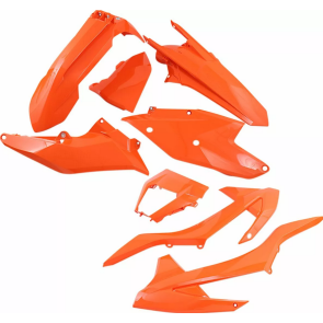 UFO KTM Plastik-Kit mit Lampenmaske EXC TPI 125 250 300 350 450 500 2017-2019 Orange
