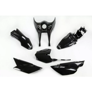UFO Plastik Kit Kawasaki KLX 110 2010- Schwarz