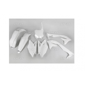 UFO Plastik-kit Weiß Kawasaki KXF 450 2018- 