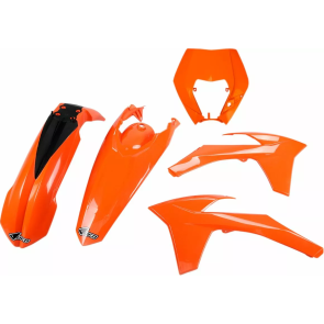 UFO Full KTM Plastik-Kit mit Lampenmaske EXC 125 250 300 350 450 500 2012-2013 Orange