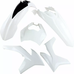 UFO Full KTM Plastik-Kit mit Lampenmaske EXC 125 250 300 350 450 500 2012-2013 Weiß