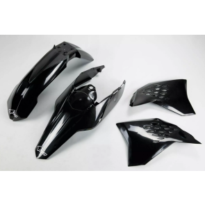 UFO Plastiksatz KTM EXC/EXCF 125, 250, 300, 450, 530 2011 Schwarz 