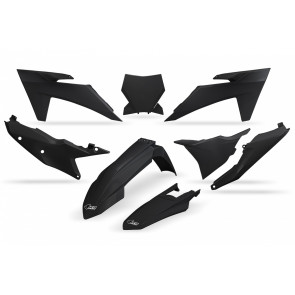 UFO Full Plastik Kit Schwarz für KTM SX, SXF 125, 150, 250, 350, 450 2023-