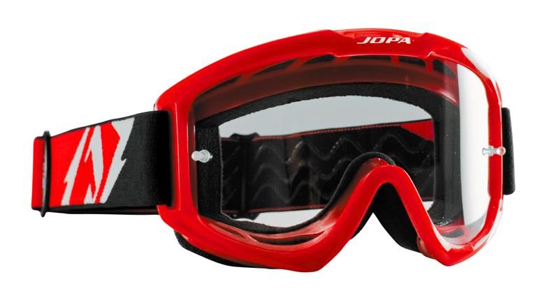 Jopa Brille Venom II Rot Honda Schwarz MX Motocross Enduro Brille Goggle Cross 